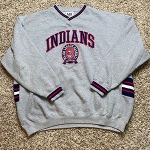 Vintage Cleveland Indians Embroidered Crew Wahoo